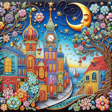 Load image into Gallery viewer, Diamond Painting - Partial Special Shaped - Colorful City Houses (30*30CM)