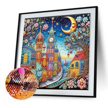 Load image into Gallery viewer, Diamond Painting - Partial Special Shaped - Colorful City Houses (30*30CM)