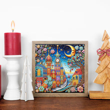 Load image into Gallery viewer, Diamond Painting - Partial Special Shaped - Colorful City Houses (30*30CM)