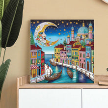 Load image into Gallery viewer, Diamond Painting - Partial Special Shaped - Colorful City Houses (30*30CM)