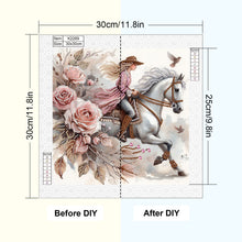 Load image into Gallery viewer, Diamond Painting - Partial Special Shaped - Horse (30*30CM)