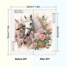 Load image into Gallery viewer, Diamond Painting - Partial Special Shaped - Horse (30*30CM)