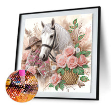 Load image into Gallery viewer, Diamond Painting - Partial Special Shaped - Horse (30*30CM)