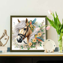 Load image into Gallery viewer, Diamond Painting - Partial Special Shaped - Horse (30*30CM)