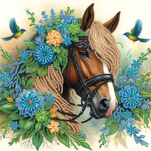 Load image into Gallery viewer, Diamond Painting - Partial Special Shaped - Horse (30*30CM)