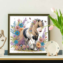 Load image into Gallery viewer, Diamond Painting - Partial Special Shaped - Horse (30*30CM)