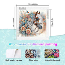 Load image into Gallery viewer, Diamond Painting - Partial Special Shaped - Horse (30*30CM)