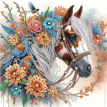 Load image into Gallery viewer, Diamond Painting - Partial Special Shaped - Horse (30*30CM)