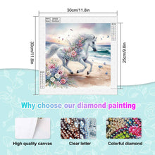 Load image into Gallery viewer, Diamond Painting - Partial Special Shaped - Horse (30*30CM)