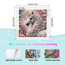 Load image into Gallery viewer, Diamond Painting - Partial Special Shaped - Horse (30*30CM)