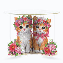 Load image into Gallery viewer, Acrylic Diamond Painting Plant Stand Diamond Art Potted Plant Holder (Cat A)