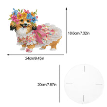 Load image into Gallery viewer, Acrylic Diamond Painting Plant Stand Diamond Art Potted Plant Holder Home Decor