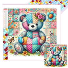Load image into Gallery viewer, Diamond Painting - Full Square - Colorful Patchwork Bear (30*30CM)