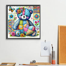 Load image into Gallery viewer, Diamond Painting - Full Square - Colorful Patchwork Bear (30*30CM)