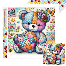 Load image into Gallery viewer, Diamond Painting - Full Square - Colorful Patchwork Bear (30*30CM)