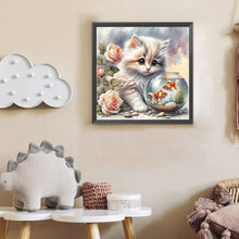 Load image into Gallery viewer, Diamond Painting - Full Round - Cute Kitten (30*30CM)