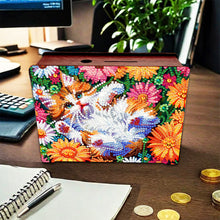 Load image into Gallery viewer, Diamond Painting Piggy Bank Wooden Coin Bank Storage Box for Home Decor and Gift