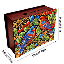Load image into Gallery viewer, Diamond Painting Piggy Bank Wooden Coin Bank Storage Box for Home Decor and Gift