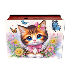 Load image into Gallery viewer, Diamond Painting Piggy Bank Wooden Coin Bank Storage Box for Home Decor and Gift