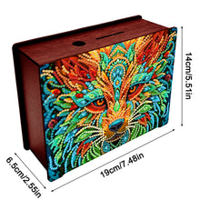 Load image into Gallery viewer, Diamond Painting Piggy Bank Wooden Coin Bank Storage Box for Home Decor and Gift