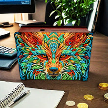 Load image into Gallery viewer, Diamond Painting Piggy Bank Wooden Coin Bank Storage Box for Home Decor and Gift