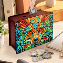 Load image into Gallery viewer, Diamond Painting Piggy Bank Wooden Coin Bank Storage Box for Home Decor and Gift