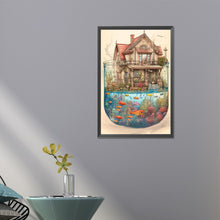 Load image into Gallery viewer, AB Diamond Painting - Full Round - Fish Tank House (40*60CM)
