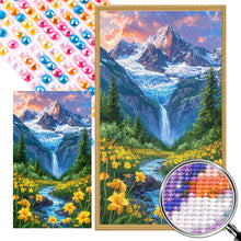 Load image into Gallery viewer, AB Diamond Painting - Full Round - Flower In The Mountains (40*70CM)