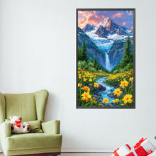 Load image into Gallery viewer, AB Diamond Painting - Full Round - Flower In The Mountains (40*70CM)