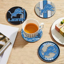 Load image into Gallery viewer, Rugby Team 6pcs DIY Diamond Painting Coasters W/ Holder for Beginner Adult Gift