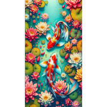 Load image into Gallery viewer, AB Diamond Painting - Full Round - Koi In The Pond (40*75CM)