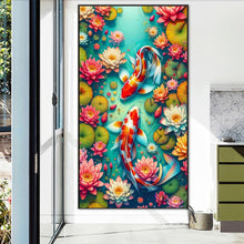 Load image into Gallery viewer, AB Diamond Painting - Full Round - Koi In The Pond (40*75CM)