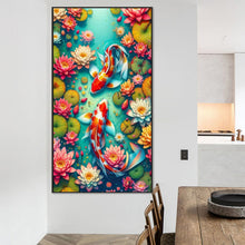 Load image into Gallery viewer, AB Diamond Painting - Full Round - Koi In The Pond (40*75CM)
