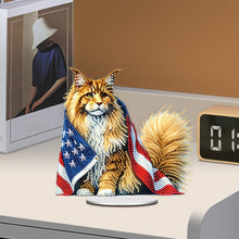 Load image into Gallery viewer, Independence Day Diamond Painting Tabletop Ornaments Kit Patriotic Centerpieces