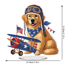 Load image into Gallery viewer, Independence Day Diamond Painting Tabletop Ornaments Kit Patriotic Centerpieces