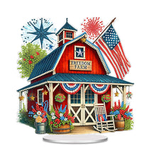 Load image into Gallery viewer, Independence Day Diamond Painting Tabletop Ornaments Kit Patriotic Centerpieces