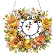Load image into Gallery viewer, Acrylic Special Shape Daisy 5D Diamond Painting Clock Art Craft for Desktop Wall