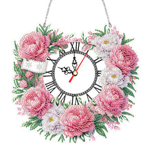 Load image into Gallery viewer, Acrylic Special Shape Daisy 5D Diamond Painting Clock Art Craft for Desktop Wall
