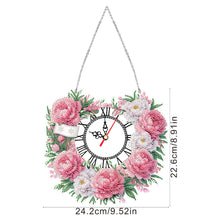 Load image into Gallery viewer, Acrylic Special Shape Daisy 5D Diamond Painting Clock Art Craft for Desktop Wall