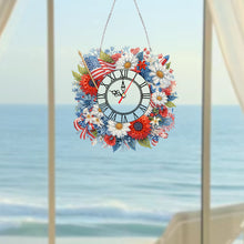 Load image into Gallery viewer, Acrylic Special Shape Daisy 5D Diamond Painting Clock Art Craft for Desktop Wall