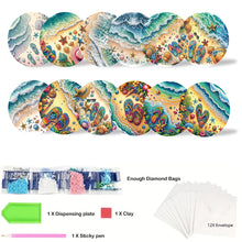 Load image into Gallery viewer, Diamond Painting Greeting Cards Diamond Art Cards for Adults (12pcs Beach Waves)