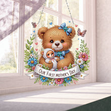 Load image into Gallery viewer, Bear DIY Diamond Art Pendant Kit Diamond Painting Hanging Pendant for Art Crafts