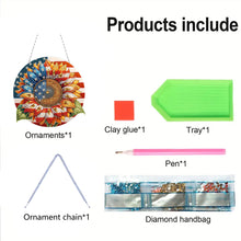 Load image into Gallery viewer, Bear DIY Diamond Art Pendant Kit Diamond Painting Hanging Pendant for Art Crafts