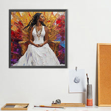 Load image into Gallery viewer, Diamond Painting - Full Round - Black Woman (40*40CM)