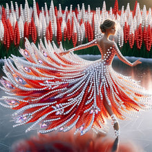 Load image into Gallery viewer, Diamond Painting - Partial Special Shaped - Dancing On Ice Girl (30*30CM)