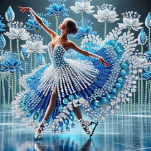 Load image into Gallery viewer, Diamond Painting - Partial Special Shaped - Dancing On Ice Girl (30*30CM)