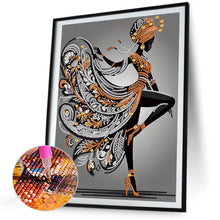 Load image into Gallery viewer, Diamond Painting - Partial Special Shaped - Black Girl (30*40CM)