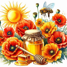 Load image into Gallery viewer, Diamond Painting - Full Round - Honey Poppy (30*30CM)