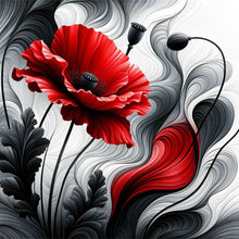 Load image into Gallery viewer, Diamond Painting - Full Round - Smoke Poppy (30*30CM)