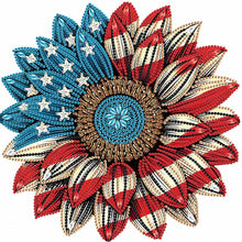 Load image into Gallery viewer, Diamond Painting - Partial Special Shaped - Independence Day Flowers (30*30CM)